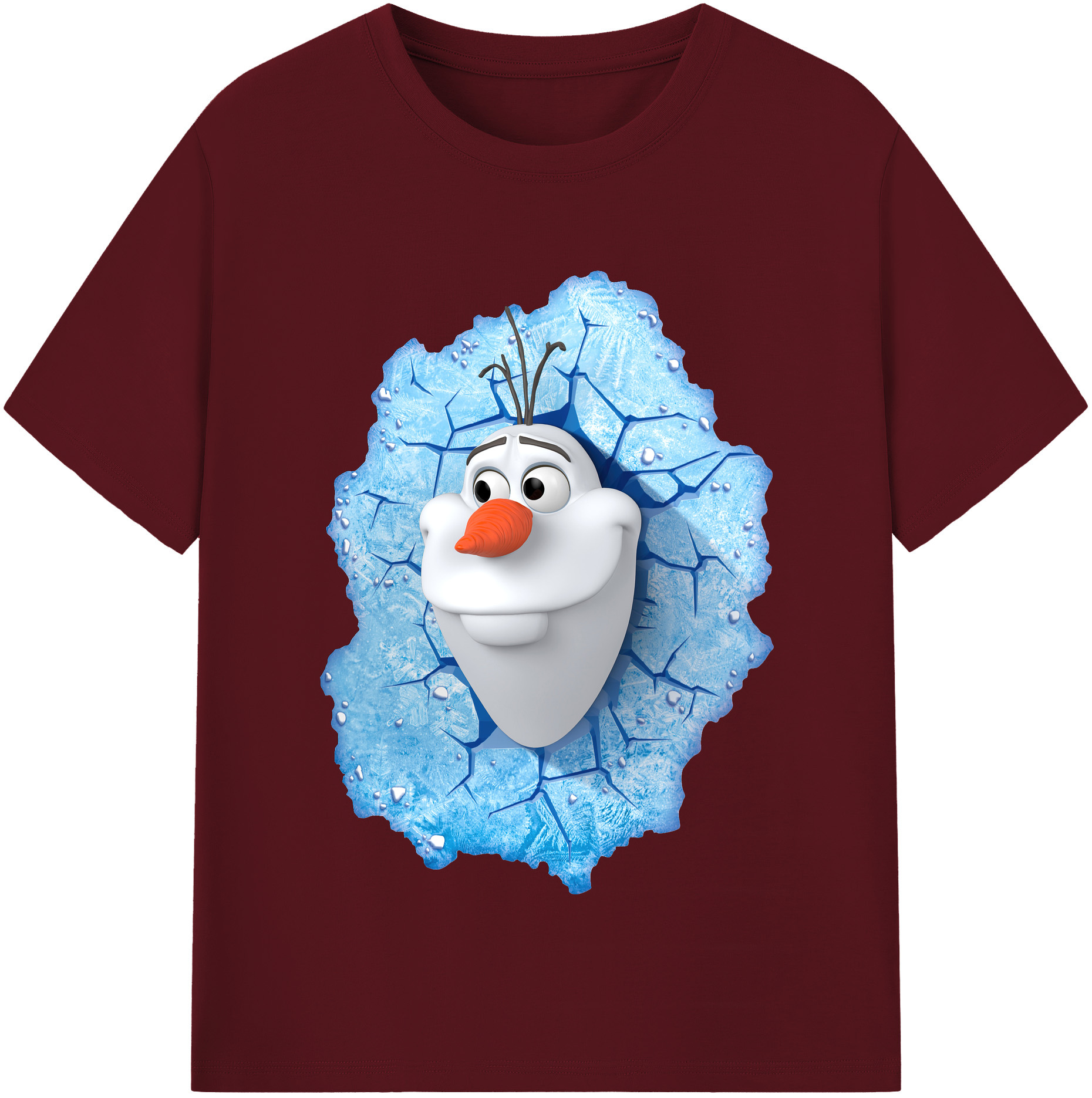 （画像用） アナと雪の女王 アンナ エルサ Frozen Anna Elsa 綿100％半袖Tシャツ（フロントプリント）